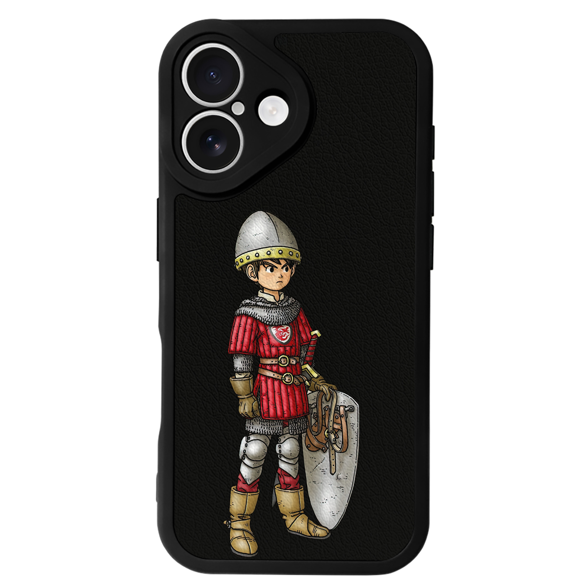 （画像用） ドラゴンクエスト Doragon Kuesuto Dragon Quest 【iPhone 16シリーズ対応】シリコンスマホケース（レザー調） 材質：シリコン